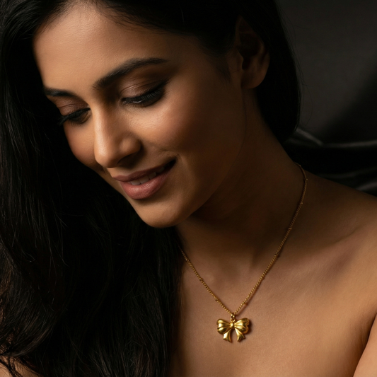 Golden Butterfly Pendant Necklace