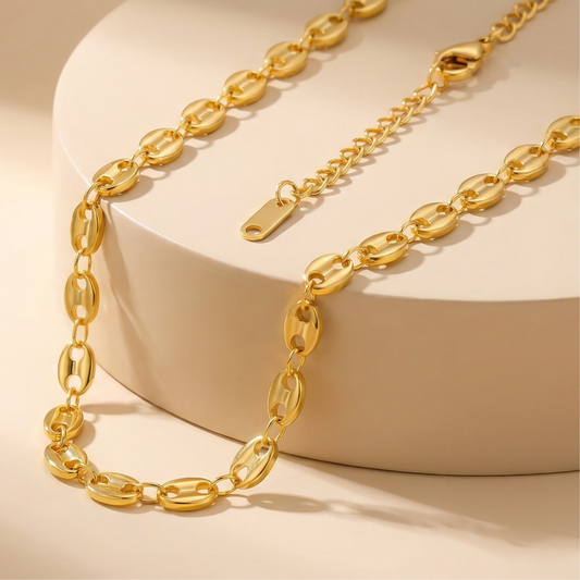 Bold Gold Chain Necklace