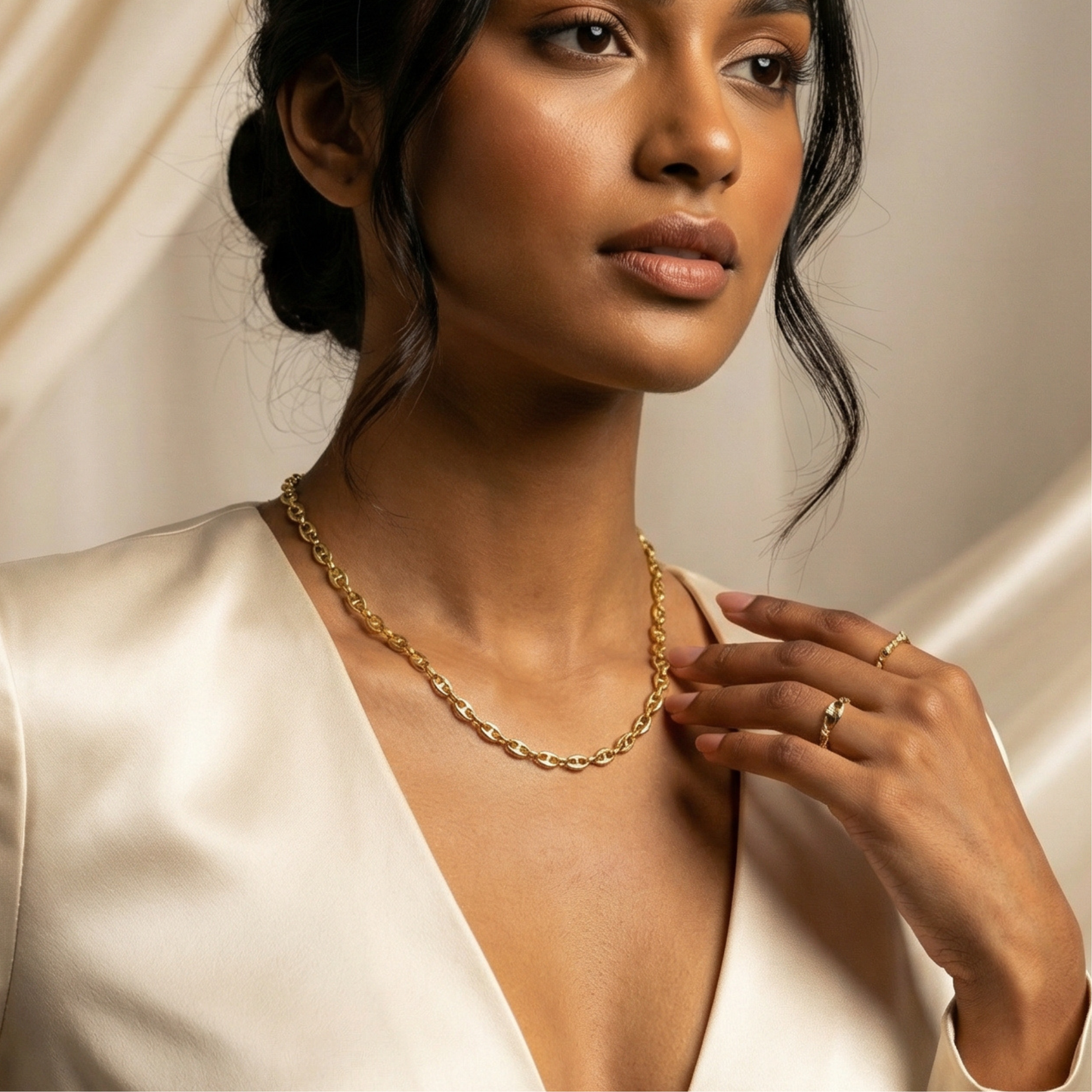 Bold Gold Chain Necklace