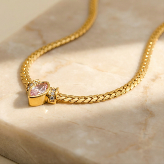 Vintage Heart Eye Necklace