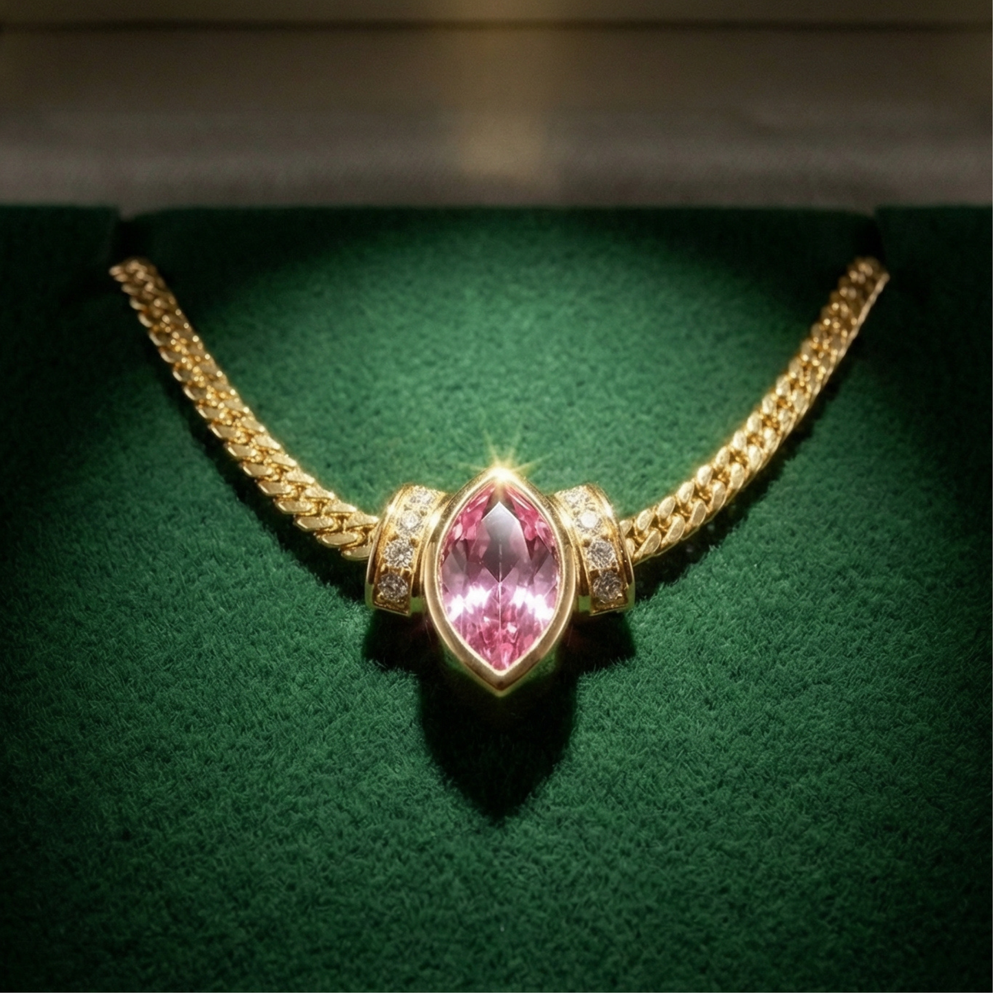 Vintage Heart Eye Necklace