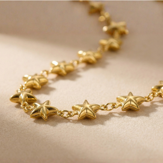 Golden Star Chain Necklace