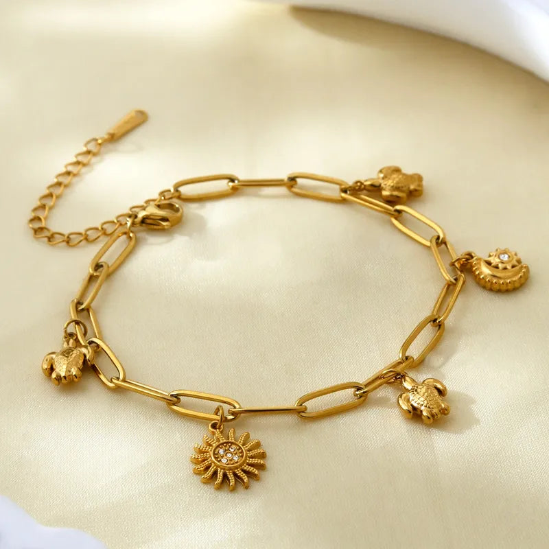 Celestial Turtle Charm Bracelet