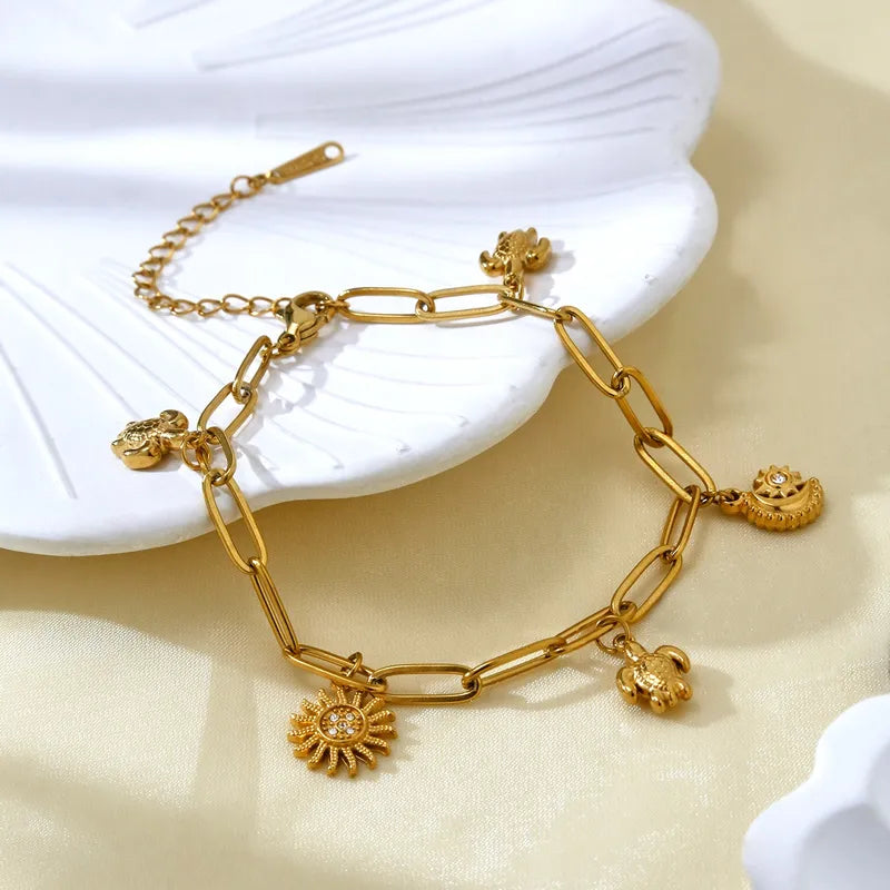 Celestial Turtle Charm Bracelet