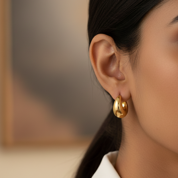 Timeless Glow Hoop Earrings