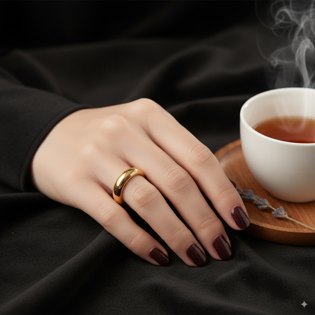Golden Wave Ring