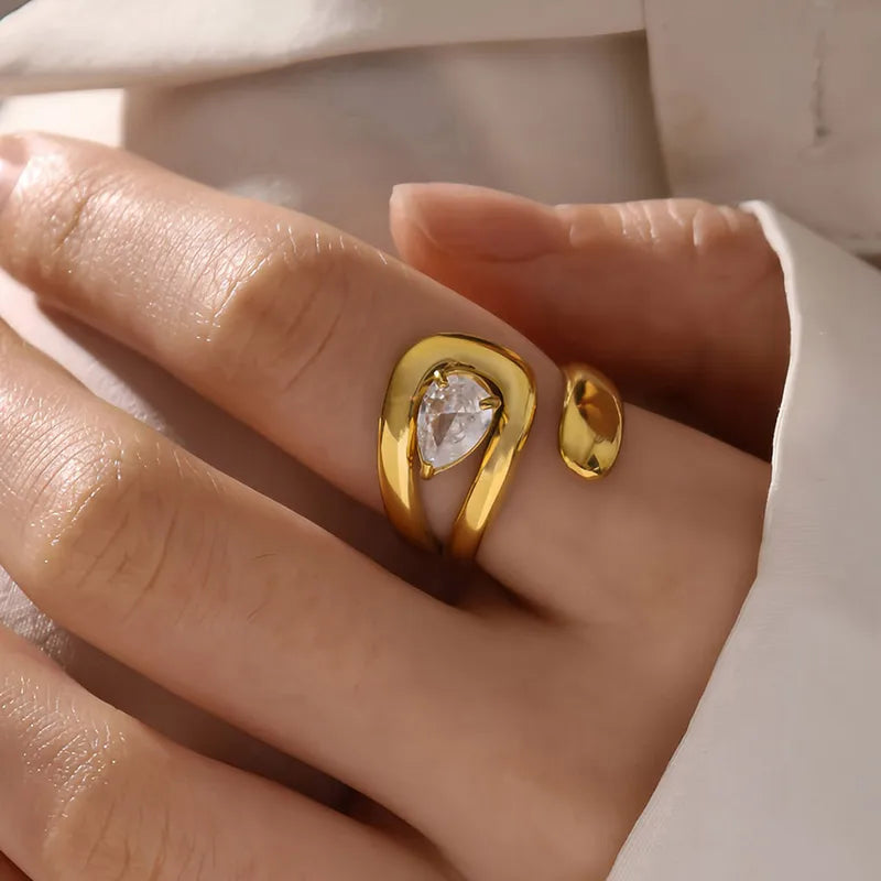 Classic Gold Open Ring (Free Size)