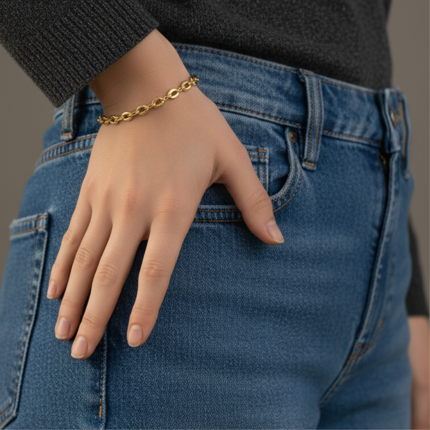 Golden Link Chain Bracelet