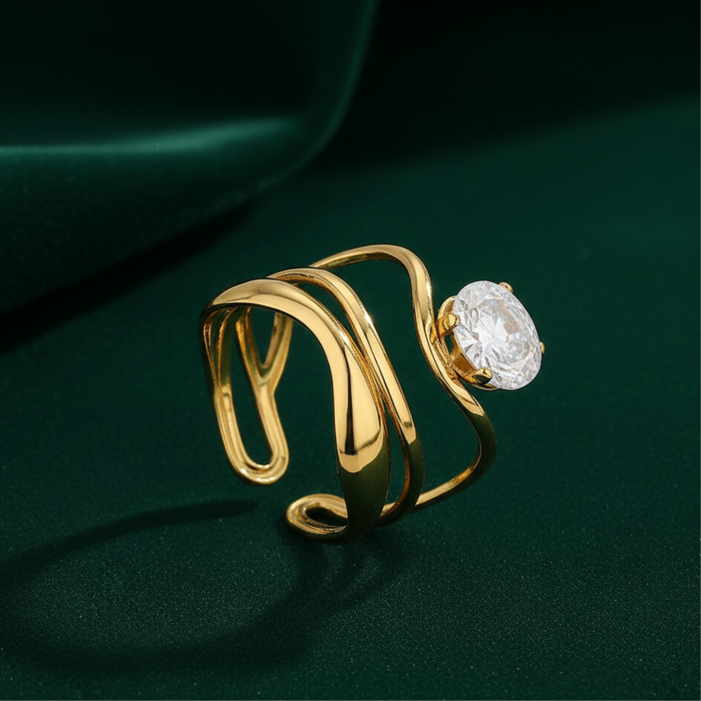 Golden Luxe Starlight Ring