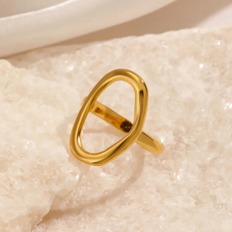 Timeless Oval Open Ring