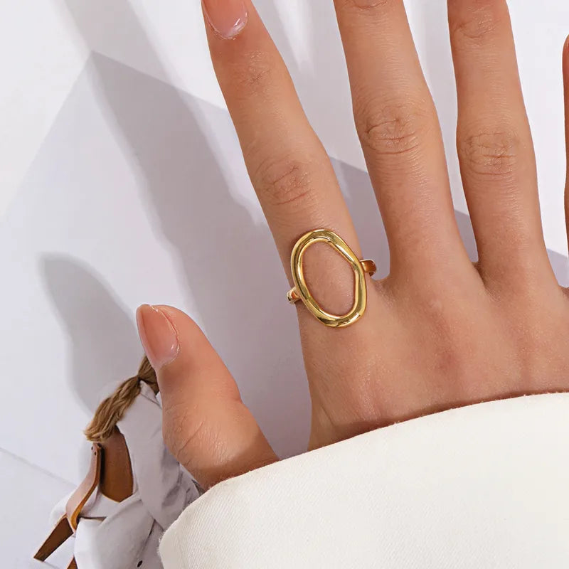 Timeless Oval Open Ring