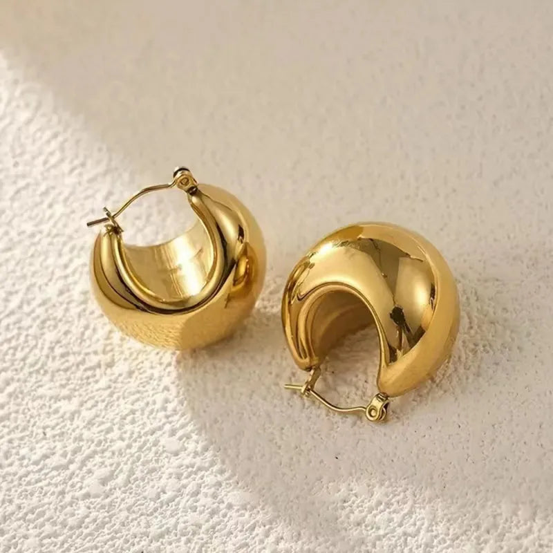 Timeless Glow Hoop Earrings