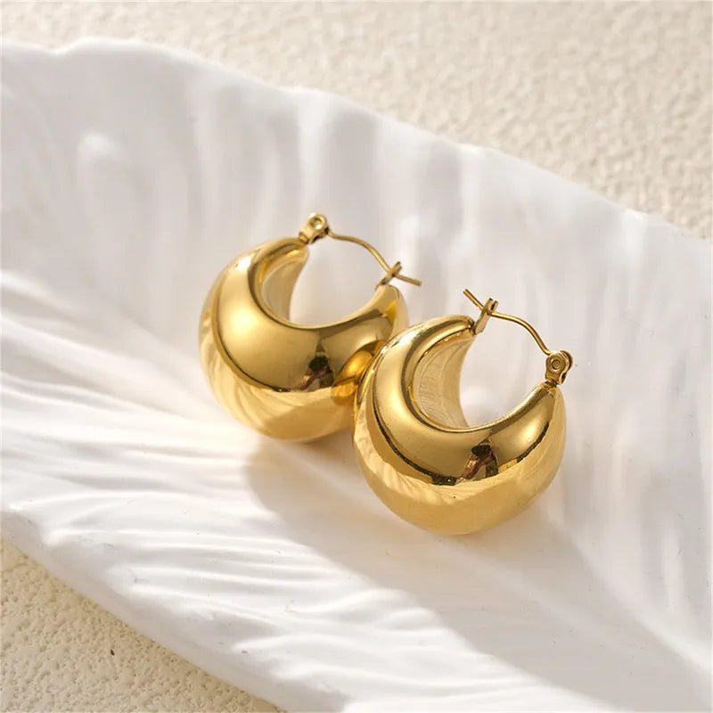 Timeless Glow Hoop Earrings