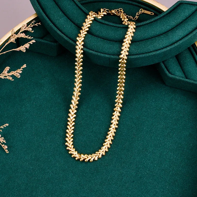 Luminous Heart Gold Necklace