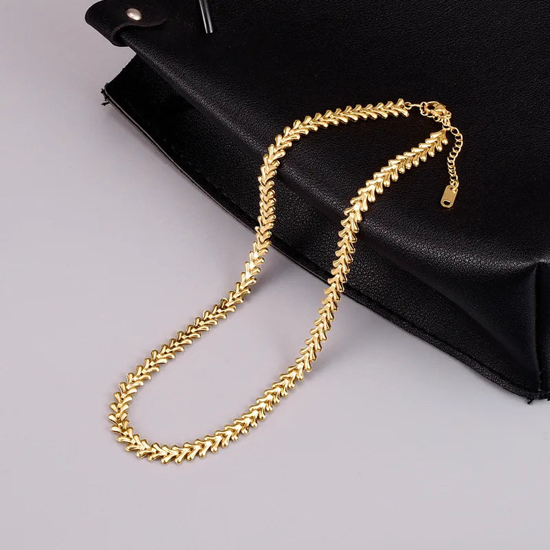 Luminous Heart Gold Necklace