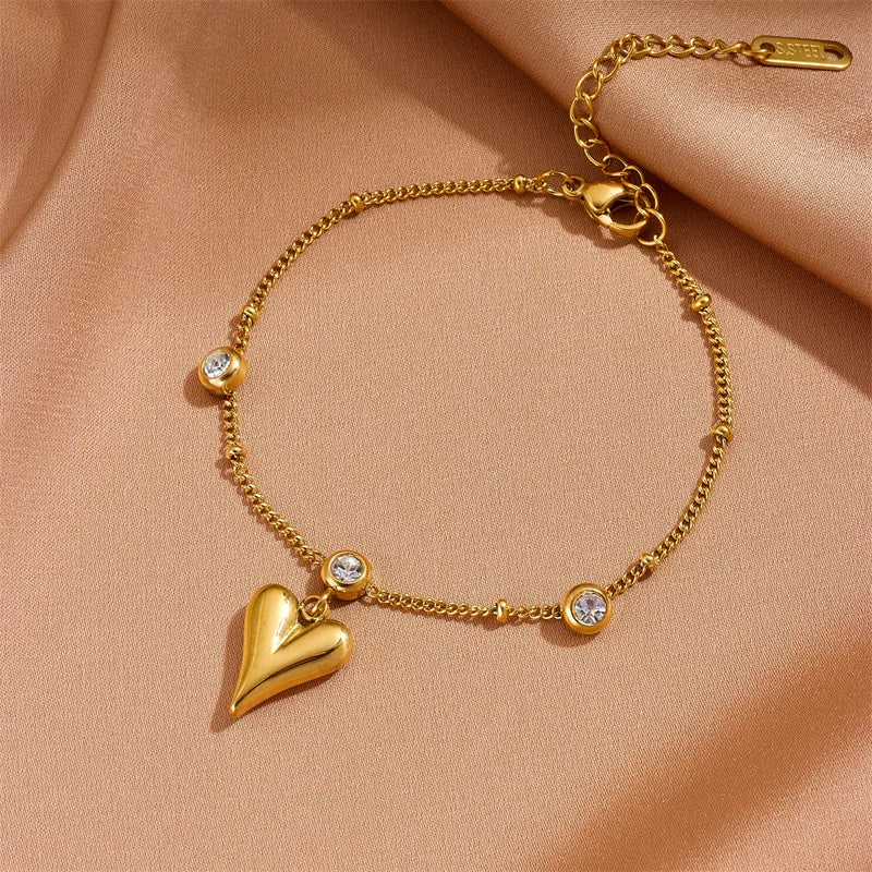 Golden Heart Jewelry Set