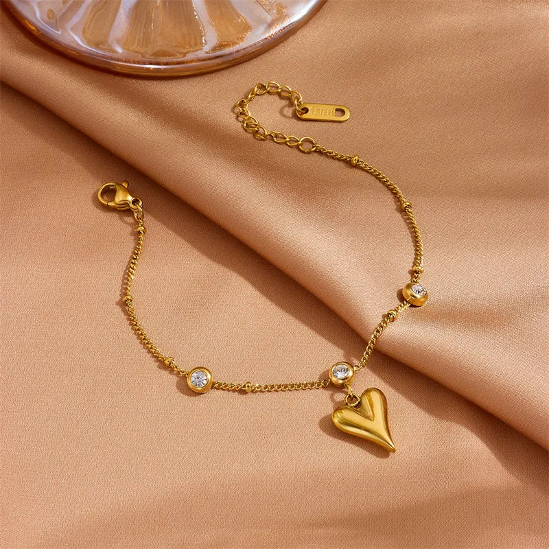 Golden Heart Jewelry Set