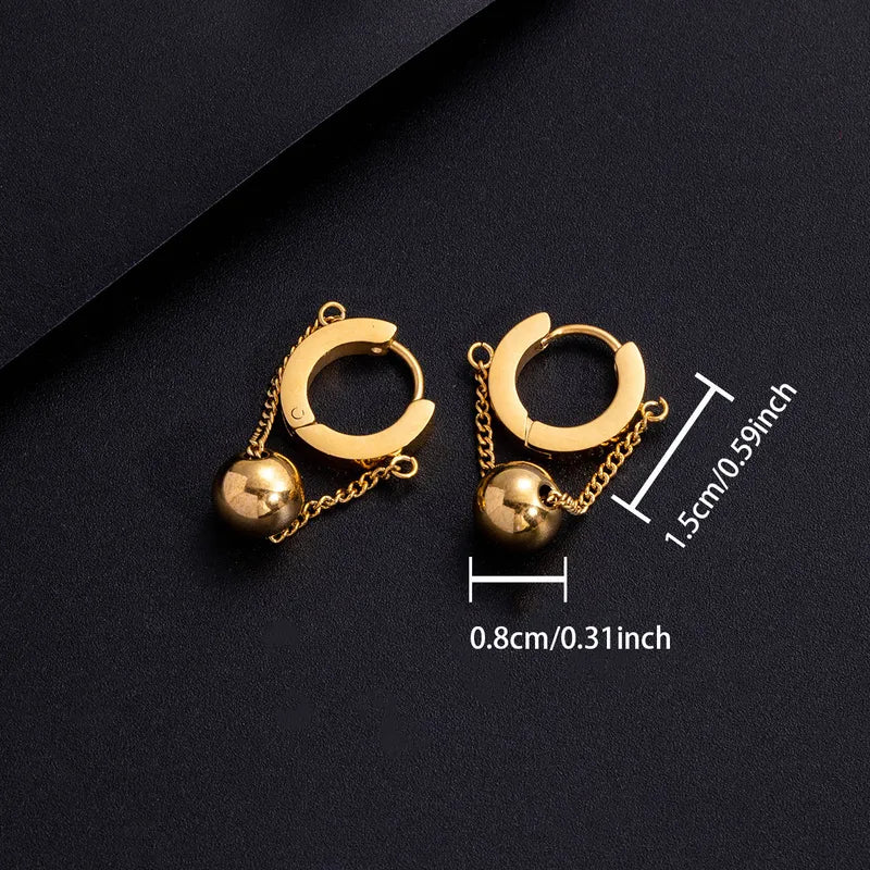 Golden Dot Earring