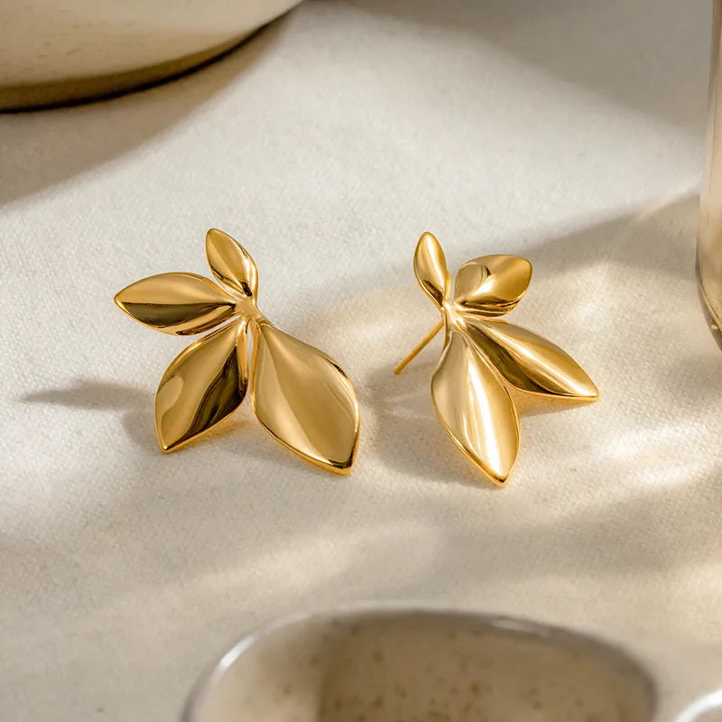 Golden Classic Dome Earrings