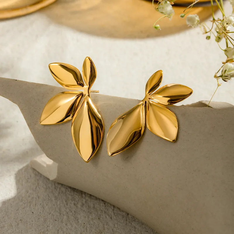 Golden Classic Dome Earrings