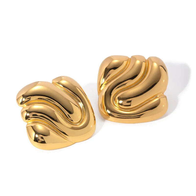 Golden Glow Stud Earrings