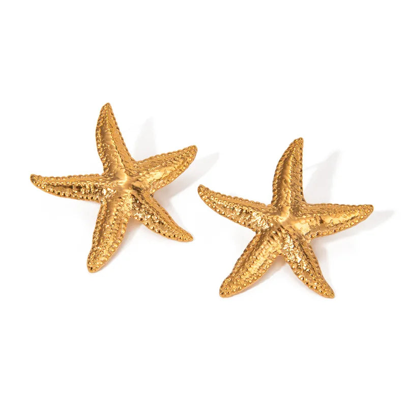 Gold Starfish Shell Set
