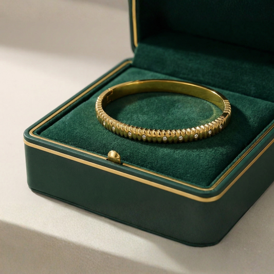 Golden Rhythm Bangle (Free Size)