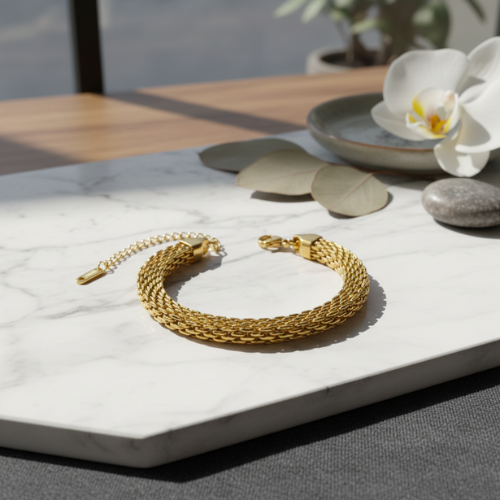 Bold Gold Chain Bracelet
