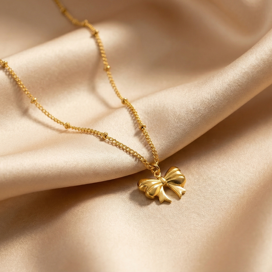 Golden Butterfly Pendant Necklace