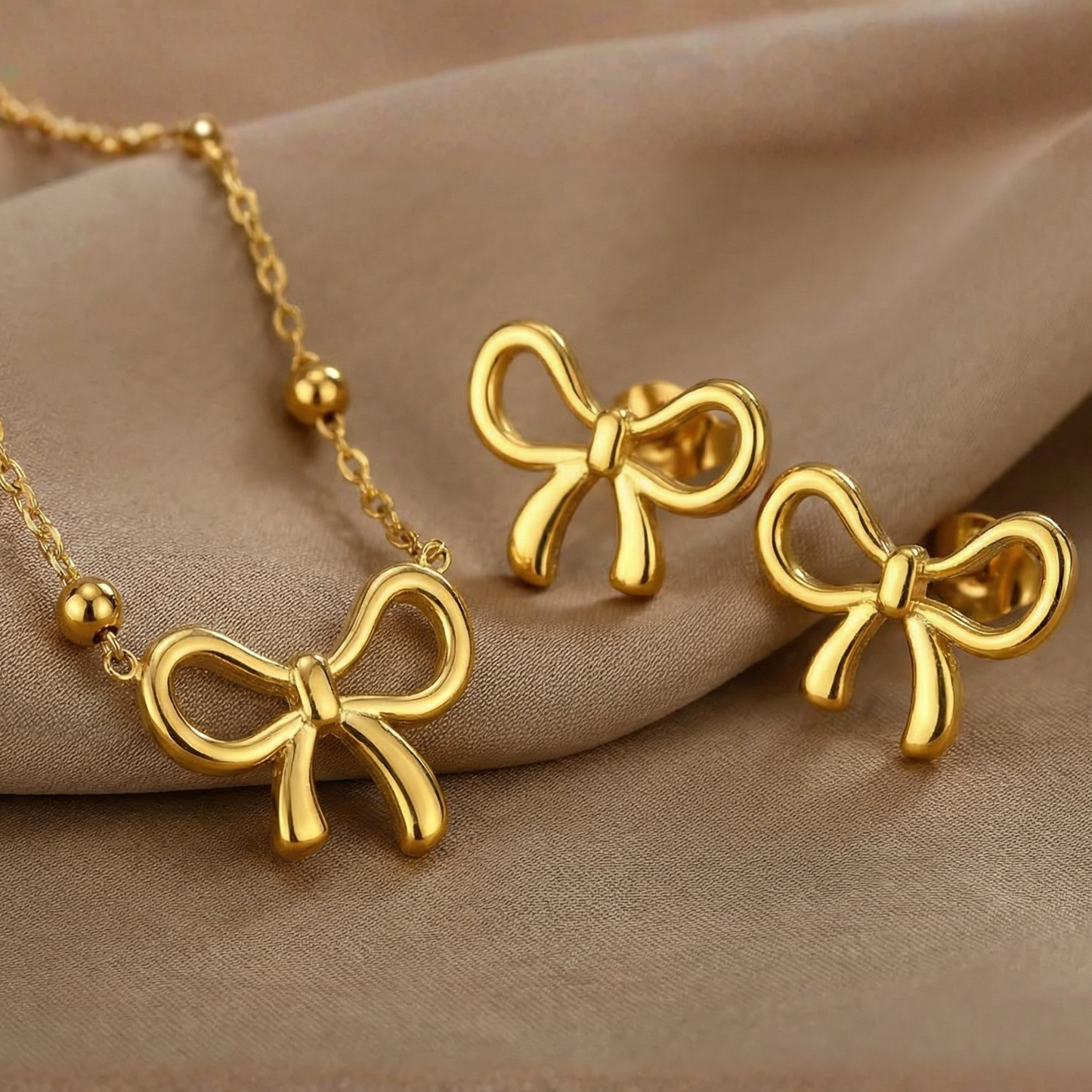 Bow Bliss Gold Set