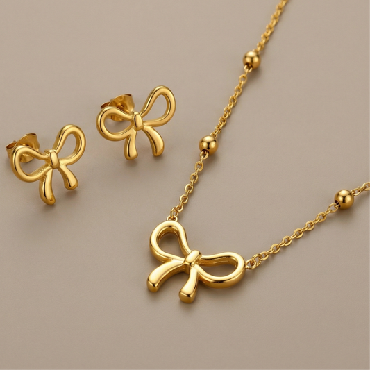 Bow Bliss Gold Set