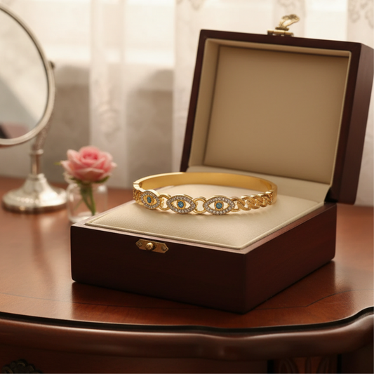 Golden Devil’s Eye Bangle