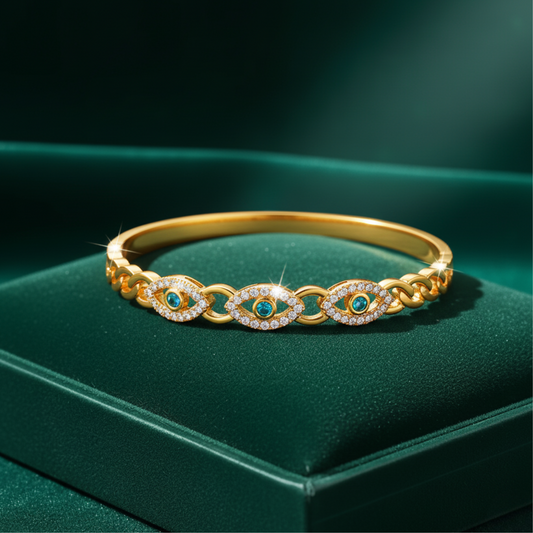 Golden Devil’s Eye Bangle