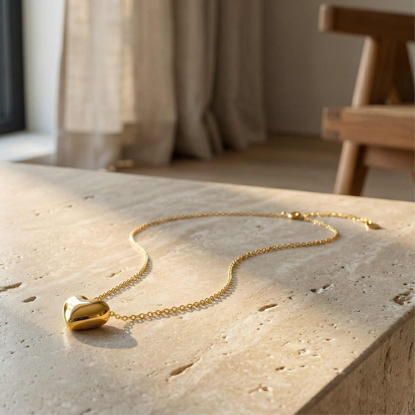 Timeless Gold Heart Necklace