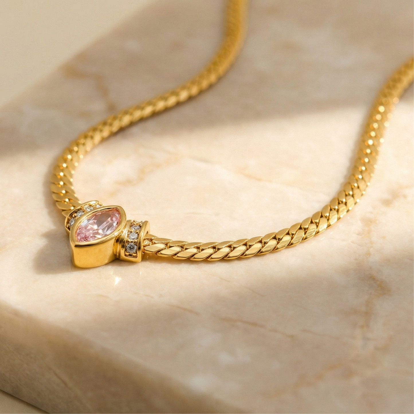 Vintage Heart Eye Necklace