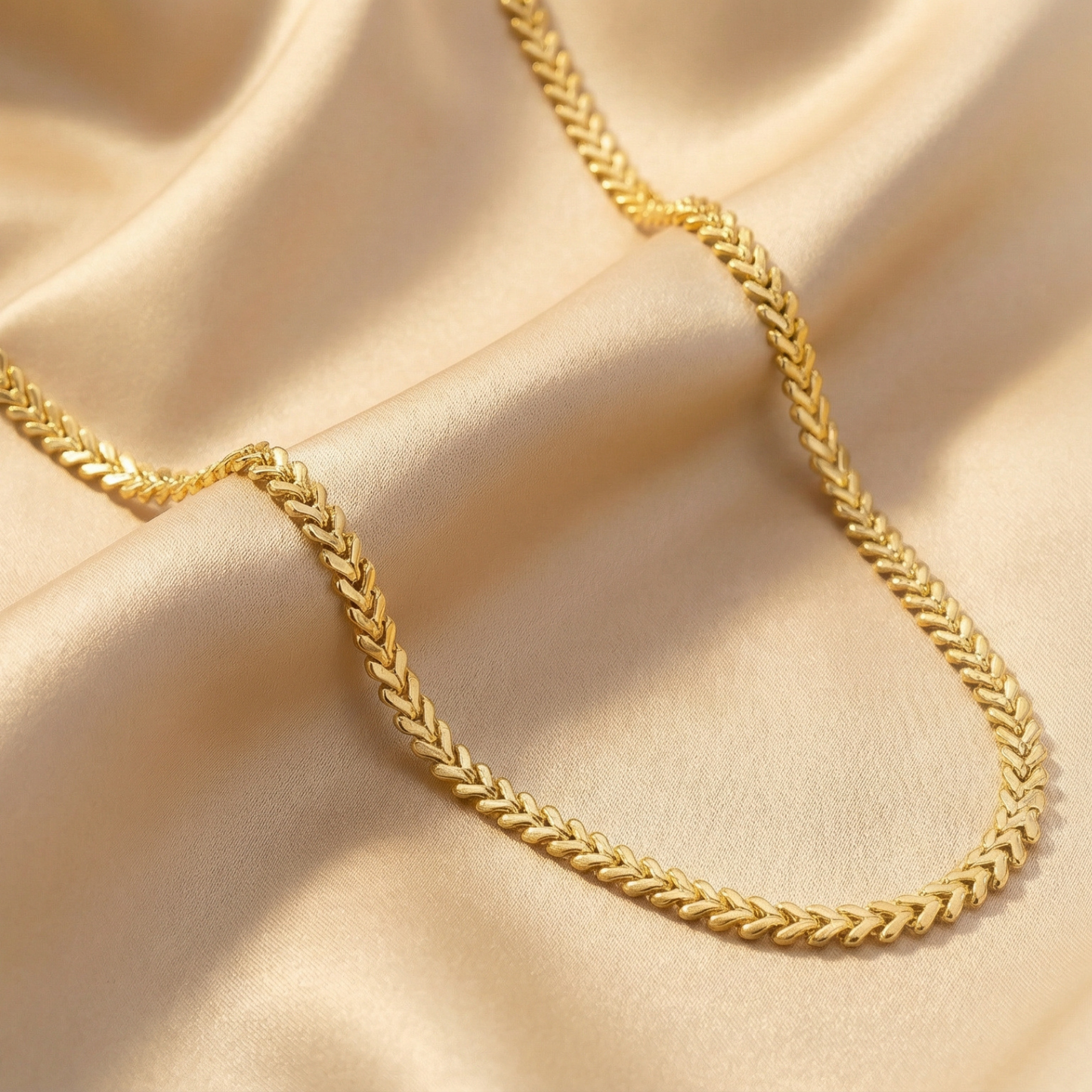 Luminous Heart Gold Necklace