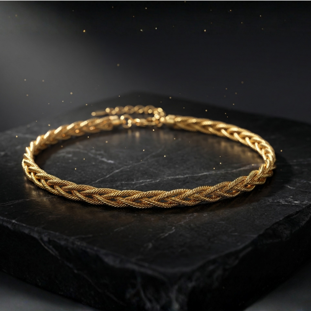 Luxe Bloom Gold Anklet