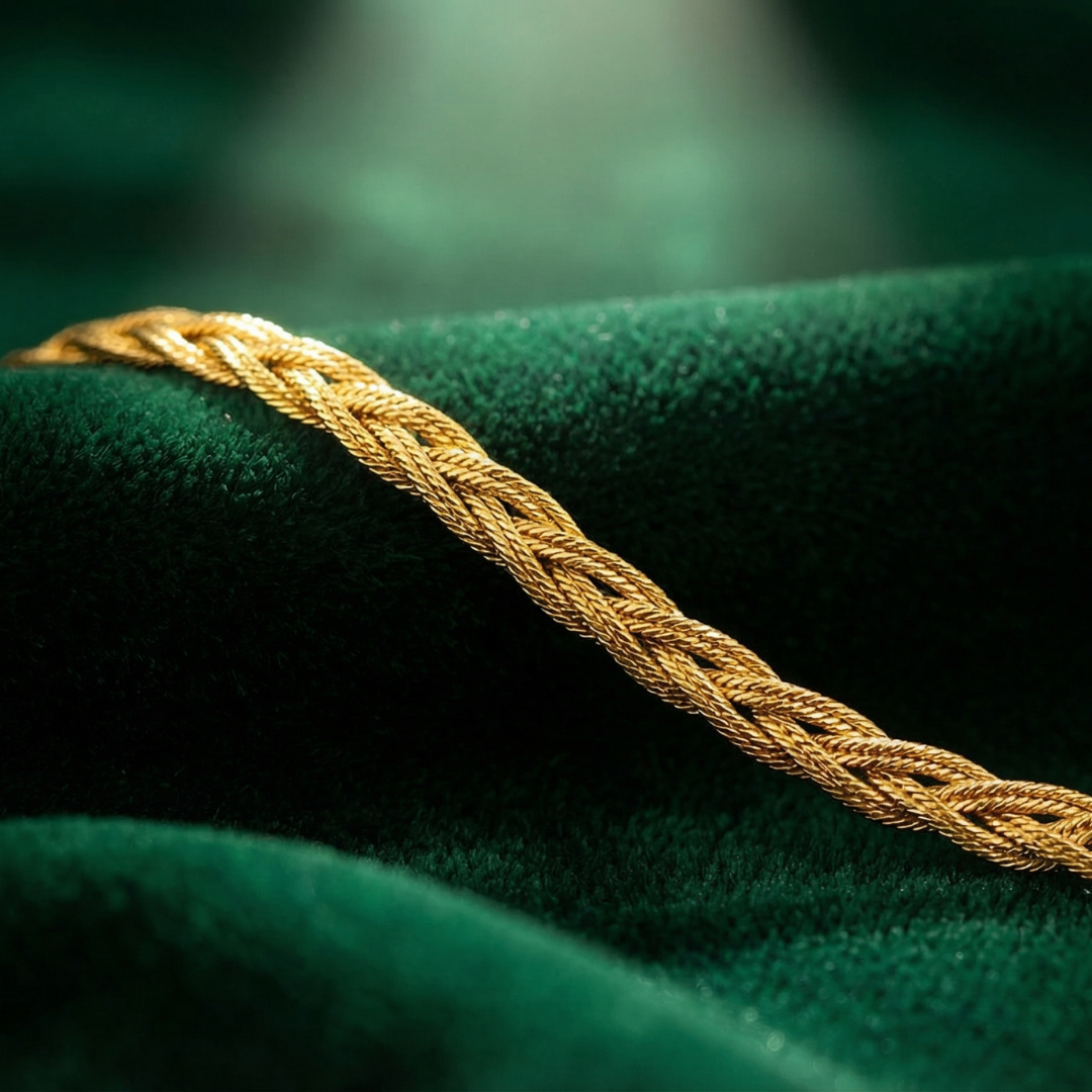 Luxe Bloom Gold Anklet