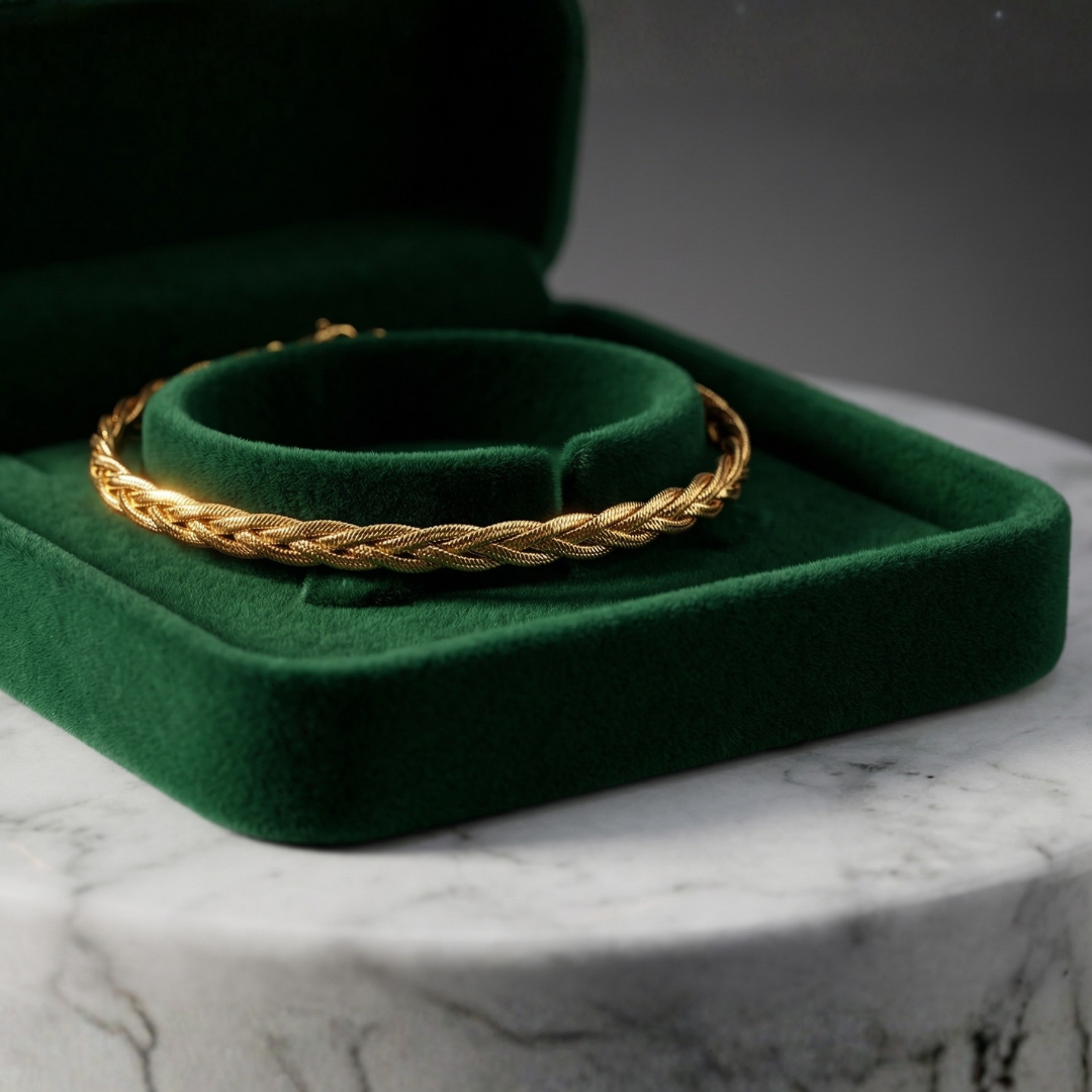 Luxe Bloom Gold Anklet