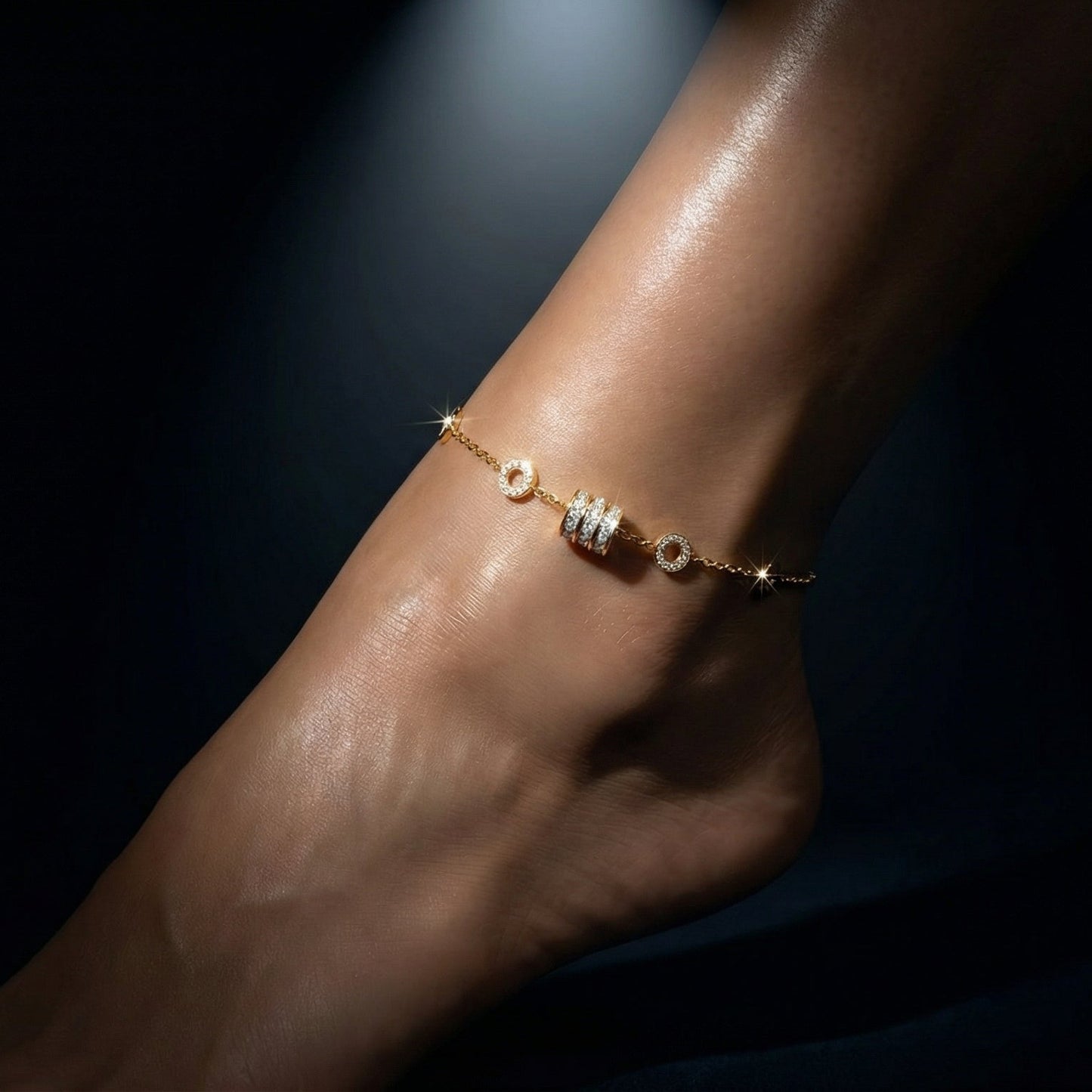 Radiant Gold Wrap Anklet