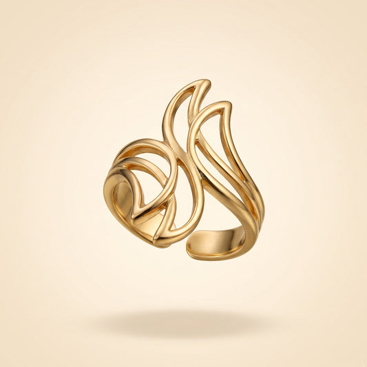 Infinity Hollow Geometric Ring (Free Size)