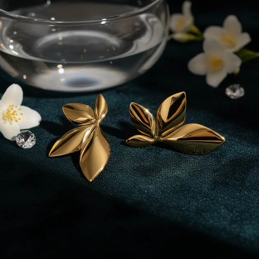 Golden Classic Dome Earrings