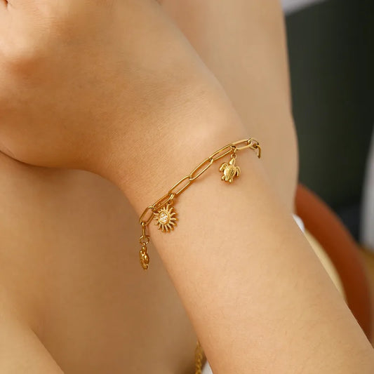Celestial Turtle Charm Bracelet