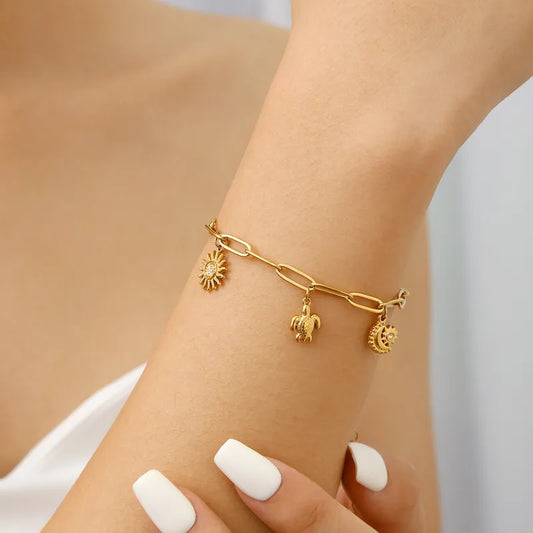 Celestial Turtle Charm Bracelet
