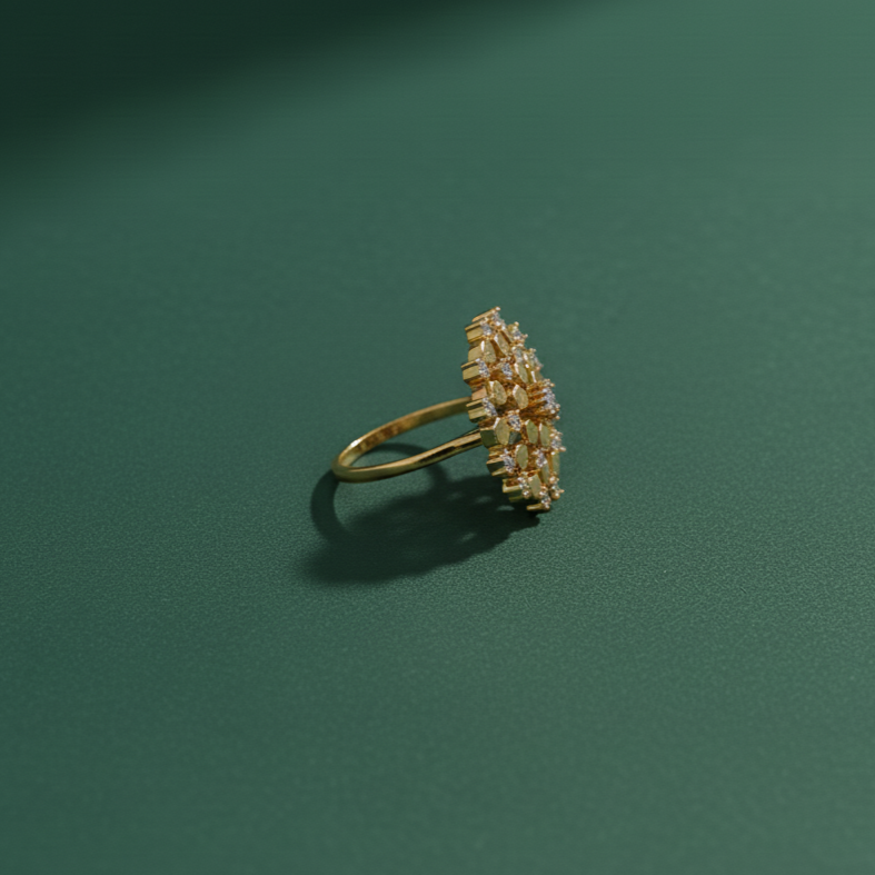 Radiant Snowflake Ring Set