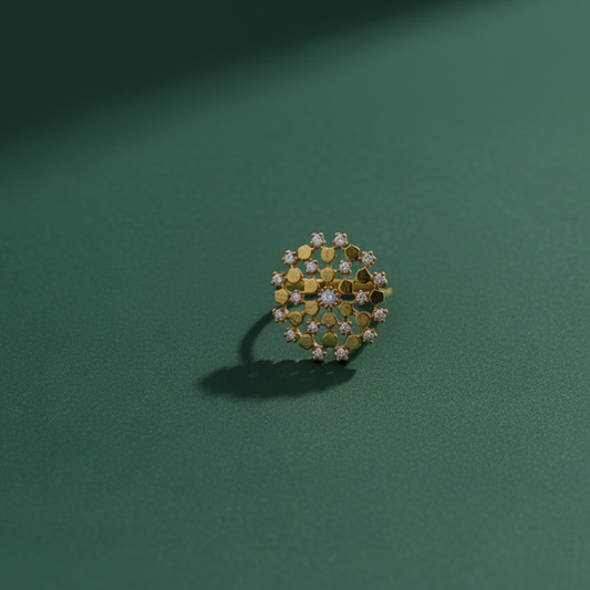 Radiant Snowflake Ring Set