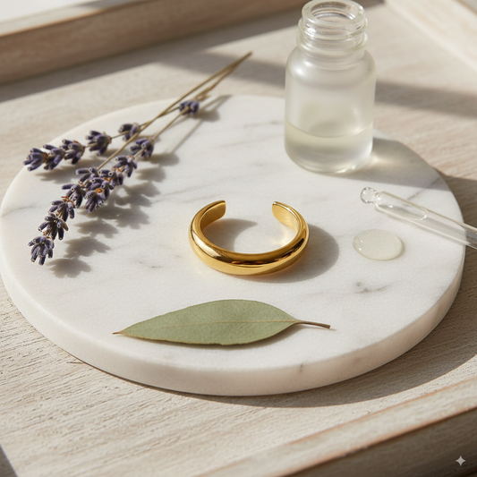 Golden Wave Ring