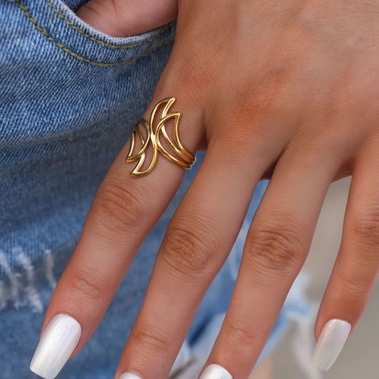 Infinity Hollow Geometric Ring