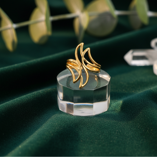Infinity Hollow Geometric Ring
