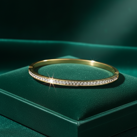 Golden Luxe Solid Bangle